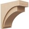 Ekena Millwork 12"W x 24"D x 24"H Classic Rivera Rough Cedar Woodgrain TimberThane Corbel, Primed Tan CORUR12X24X24RIVRCPR - alternate 1